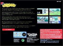 Box back cover for Beavis And Butt-head on the Nintendo SNES.